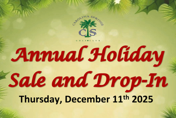 Annual Sale and Drop-In
